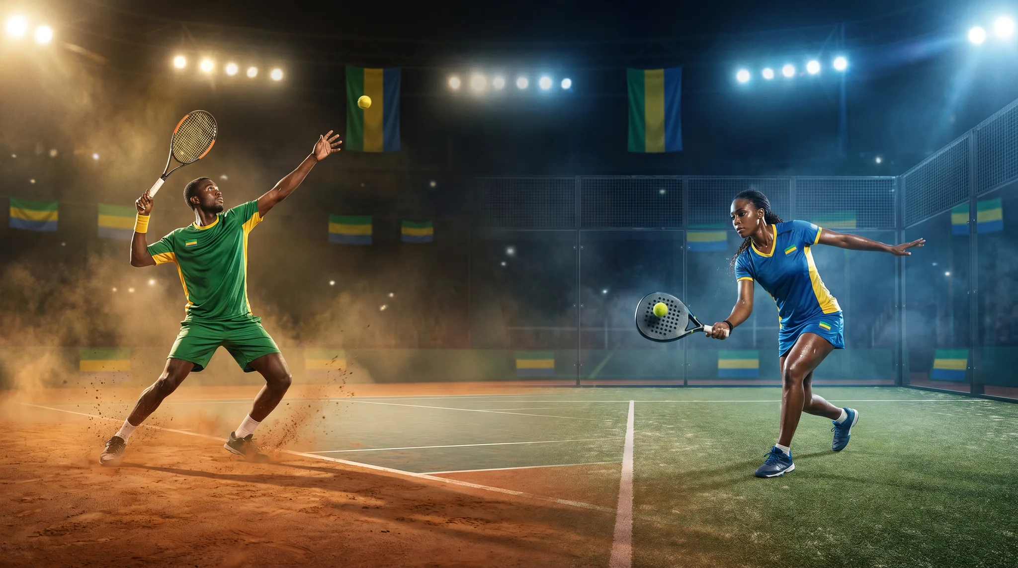 Tennis et paddle au Gabon